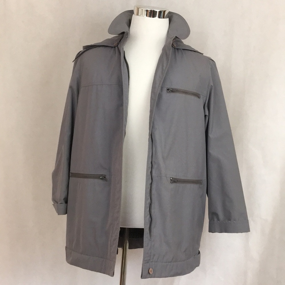 Vintage Rain Coat with detachable hood Reg Small/medium